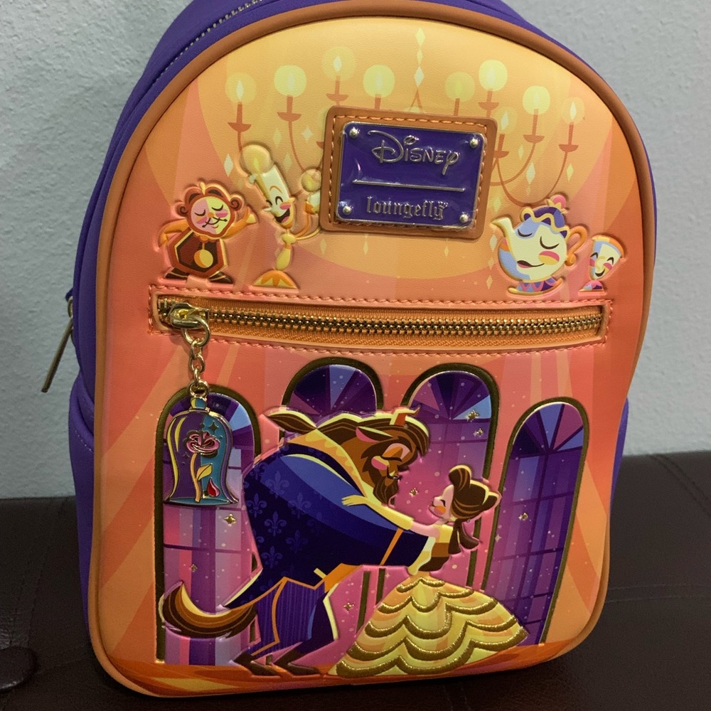 Disney Beauty and the Beast Ballroom Scene Loungefly mini backpack
